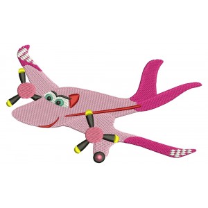 Looks Like Rochelle Airplaine Filled Machine Embroidery Design Digitized Pattern